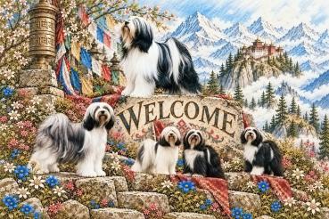Preview: Fußmatte Tibet Terrier No.2