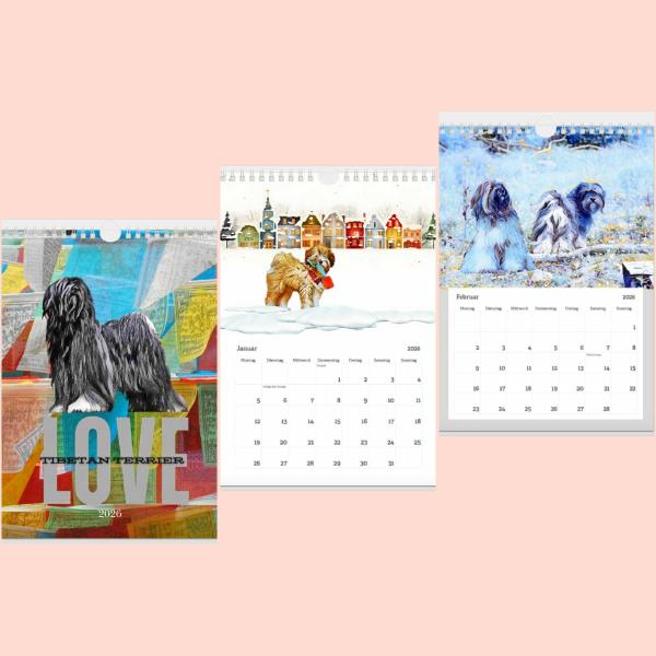 Tibetan Terrier Wandkalender 2026 – A Sensitive Kind Edition