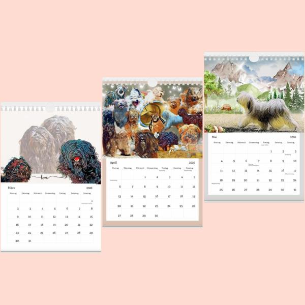 Tibetan Terrier Wandkalender 2026 – A Sensitive Kind Edition