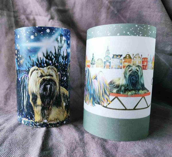 Lhasa Apso Wind Light Duo